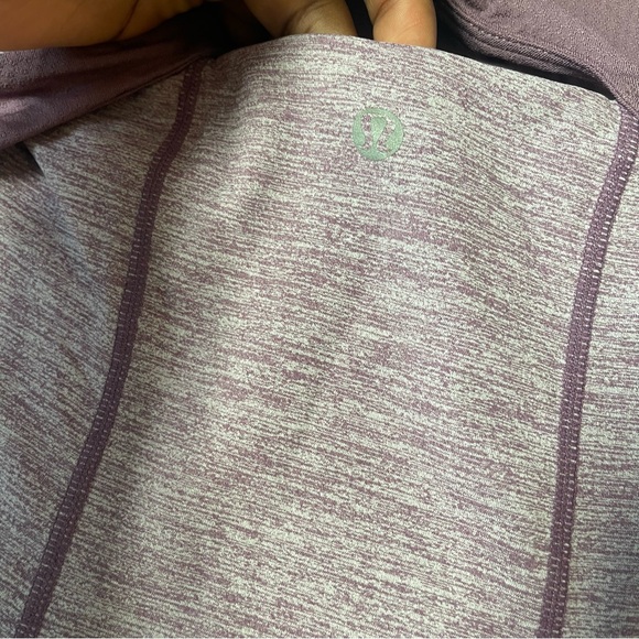 Lululemon Spin Me Twist Back Workout Tank Heathered Purple Women’s Size 6 - Picture 7 of 7